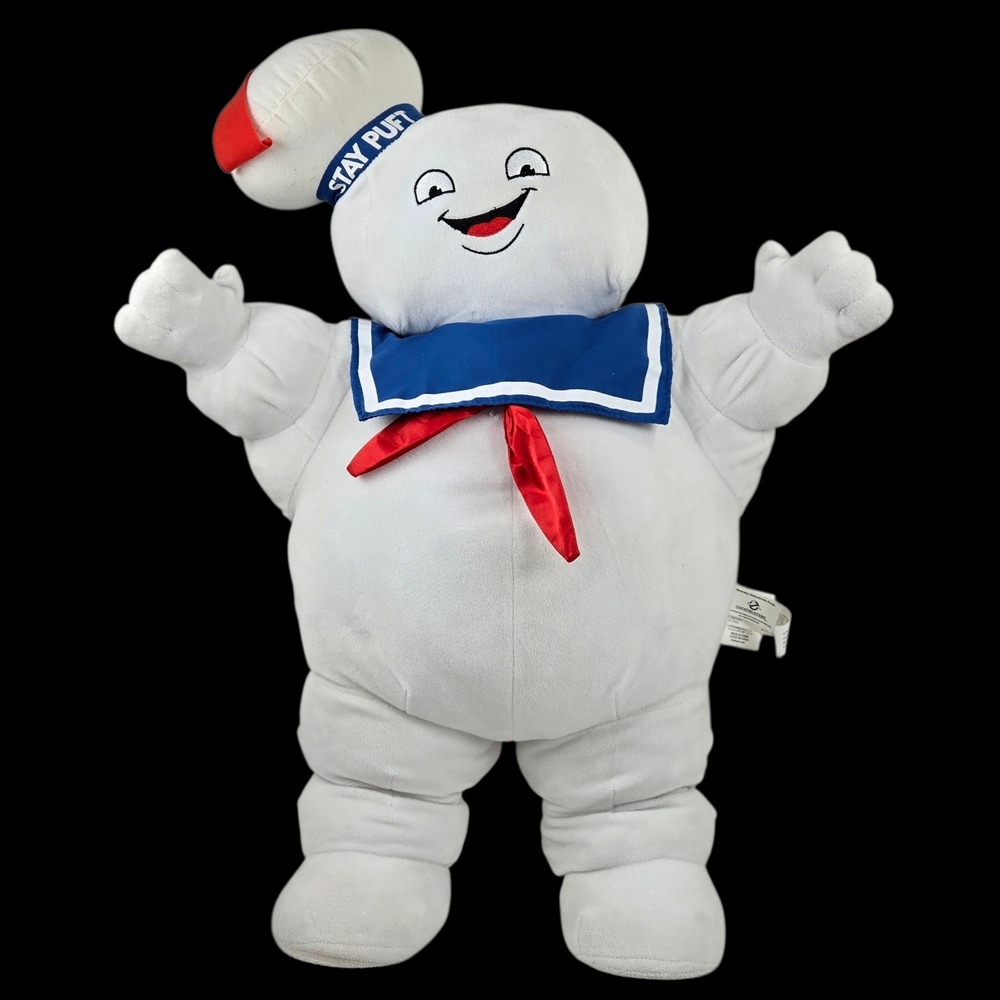 Ghostbuster Stay Puft Marshmallow Man 26" Plush Halloween Porch Greeter Gemmy